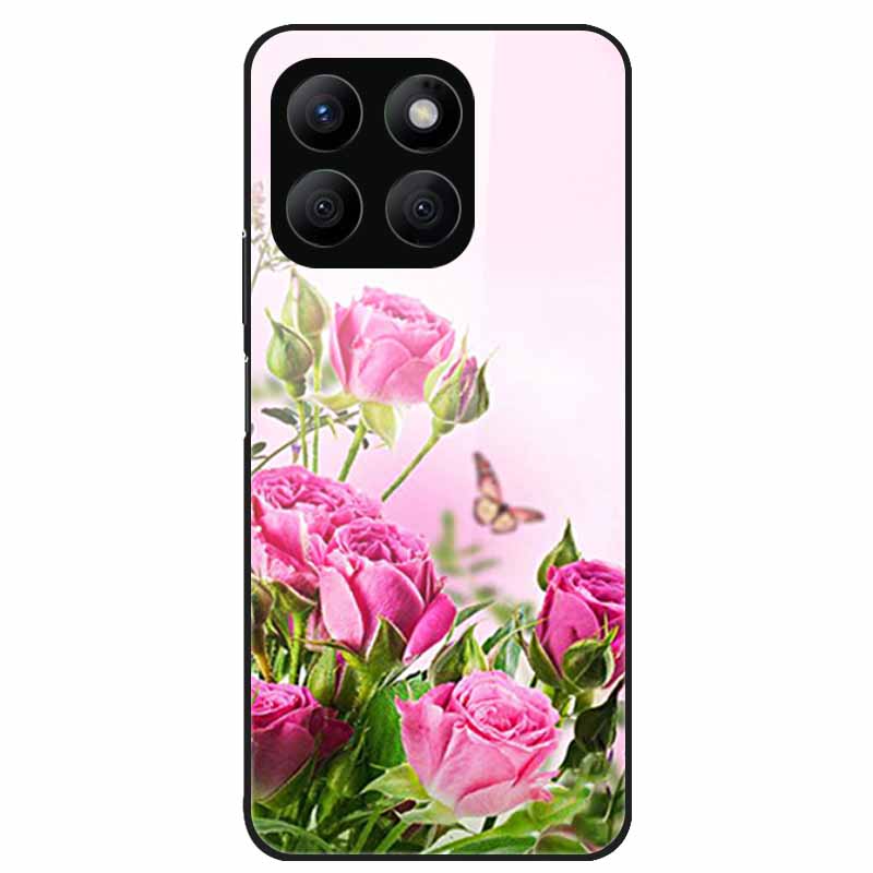 For Honor X8C Case Tempered Glass Hard PC Back Shell for Honor X8C 4G Phone Cases Bumper Covers for HonorX8C X 8C Fashion Shells