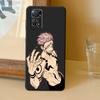 Чехол для телефона «Аниме дзюдзюцу кайсен» для Samsung Galaxy S20 S22 Note 20 Ultra 10 Plus 8 9 S21 S23 5g, черный мягкий чехол с броней