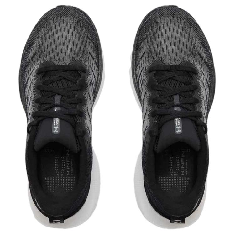 Under Armour HOVR Infinite Pro Breeze - Черно-белые женские кроссовки Антрацит 3027197-001
