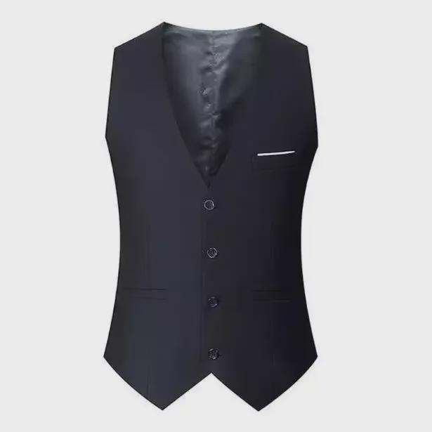 Мужской тонкий корейский жилет: Жилет в деловом стиле весна/лето