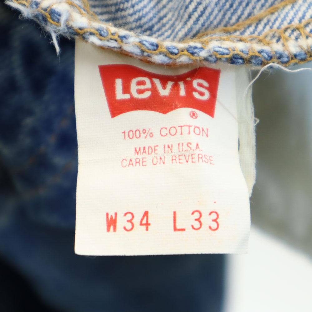 Levi's 90-е 510 Сделано в США Джинсы W34 синие джинсы Мужские Б/у