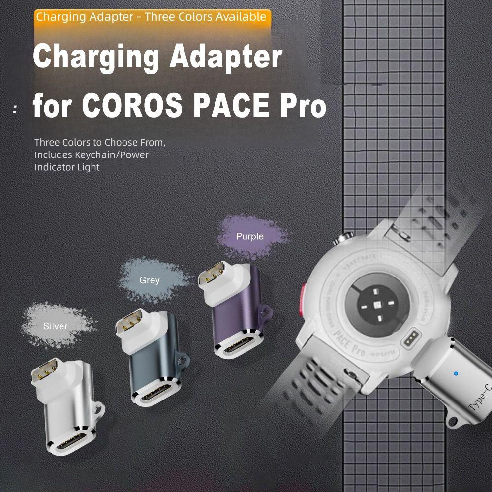 Type-C Female to 3 Pin Watch Charging Adapter USB-C Power Connector for COROS PACE Pro Sport Watch