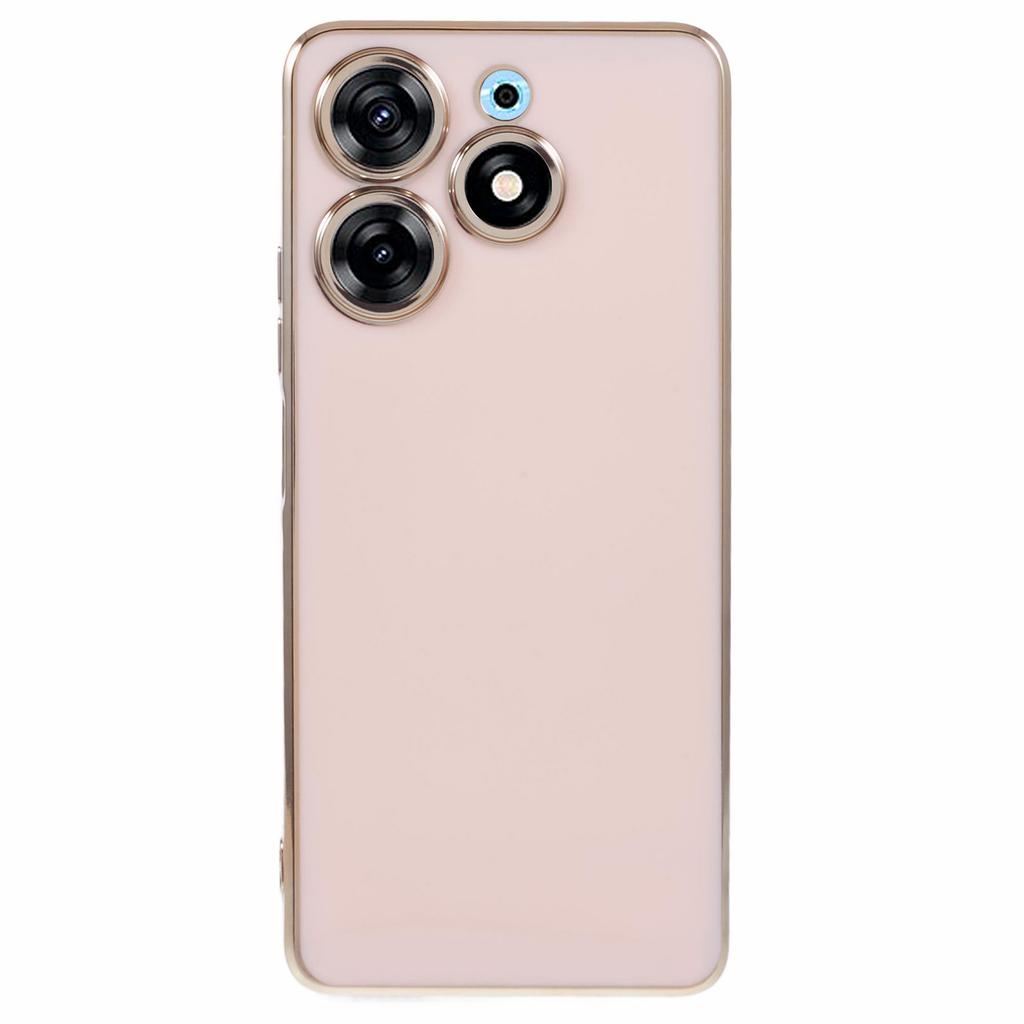 Для чехла TECNO Spark 10 Pro Гальванизированный край ТПУ Противоударный чехол для телефона