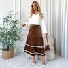 Юбка средней длины Женская осенне-зимняя юбка А-силуэта 2025 Новый стиль