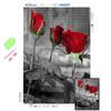 5D Алмазная картина Три красных розы Фотографии стразов Цветок Алмазная вышивка Крестиком Мозаика Распродажа Домашнее украшение Настенное искусство