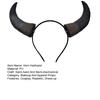 Devil Horn Headband Realistic Bull Horn Costume Accessory Gothic Halloween Dress Up Hair Hoop for Halloween Christmas Party Cosplay Events