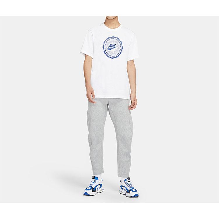 Nike Спортивная футболка с коротким рукавом и принтом логотипа для мужчин, белые CW0482-100