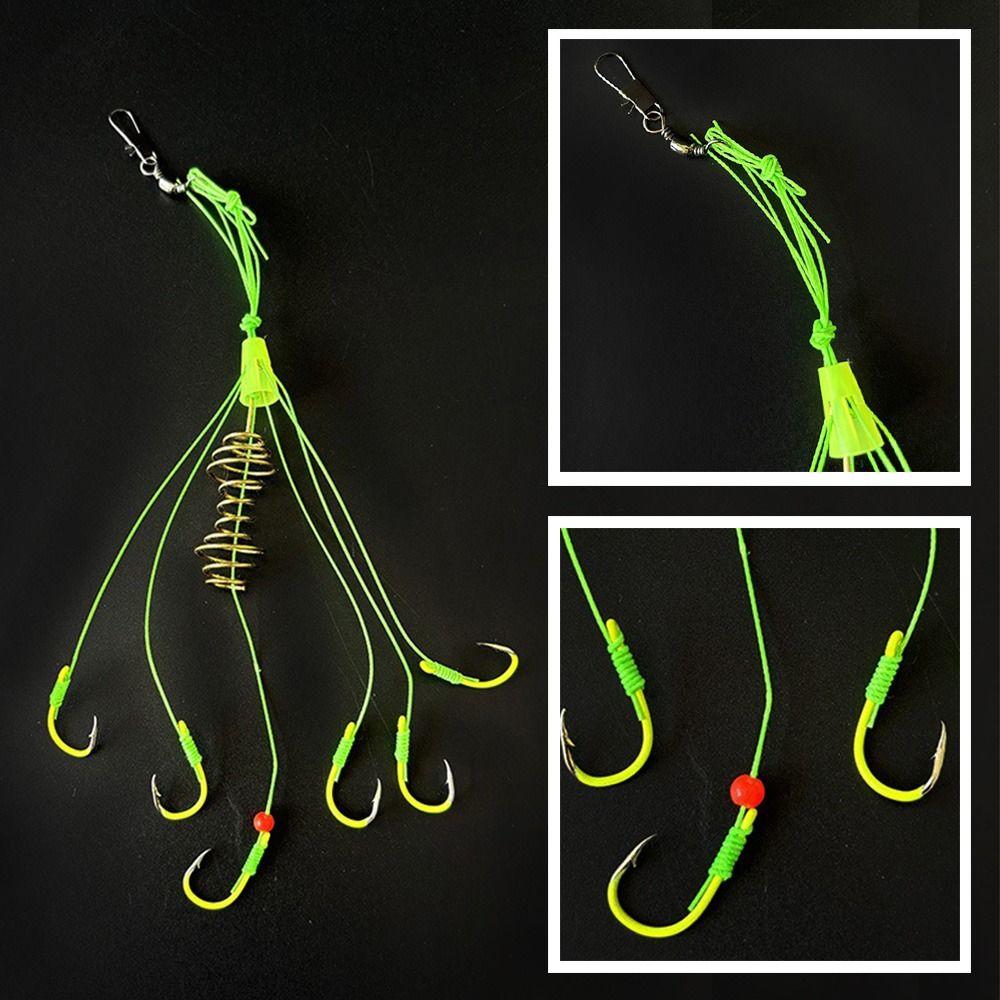 Carbon Steel Explosion String Hook Method Leader Stainless Steel Feeder Hook  Fishing