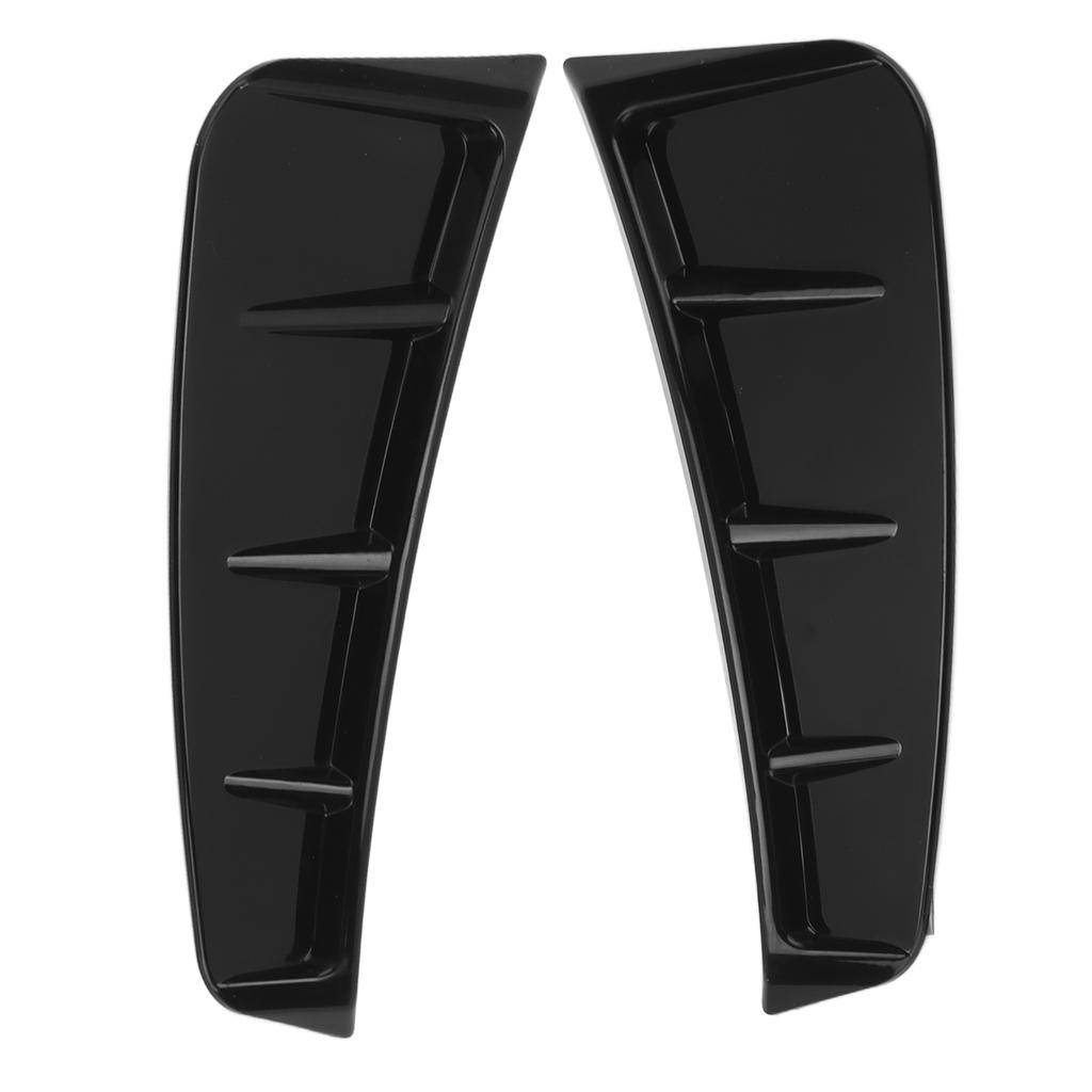Боковые габаритные воздухозаборники, накладки на вентиляционные отверстия, отделка из АБС-пластика, глянцевый черный АБС, универсальные внешние аксессуары для автомобиля