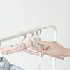Clothes Hanger Durable Foldable Travel Hanger Space-Saving Windproof Non-Slip Drying Rack for Home Hotel