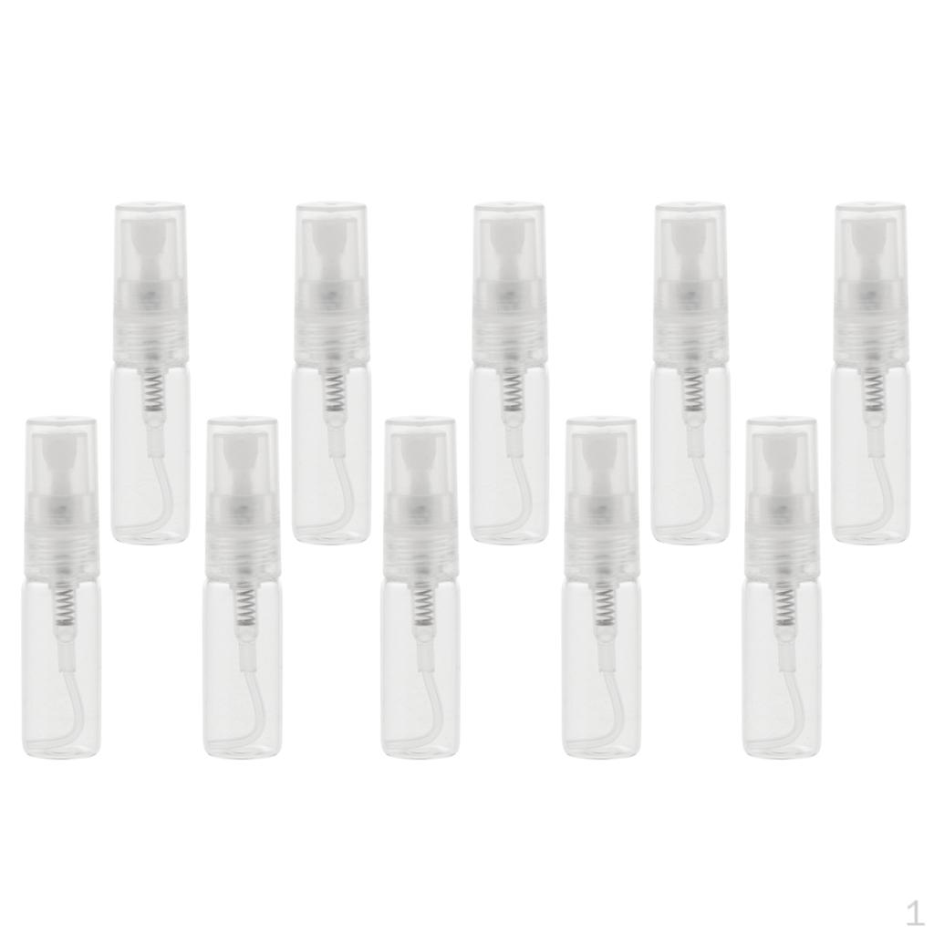 10Pcs Glass Perfume Empty Spray Bottle