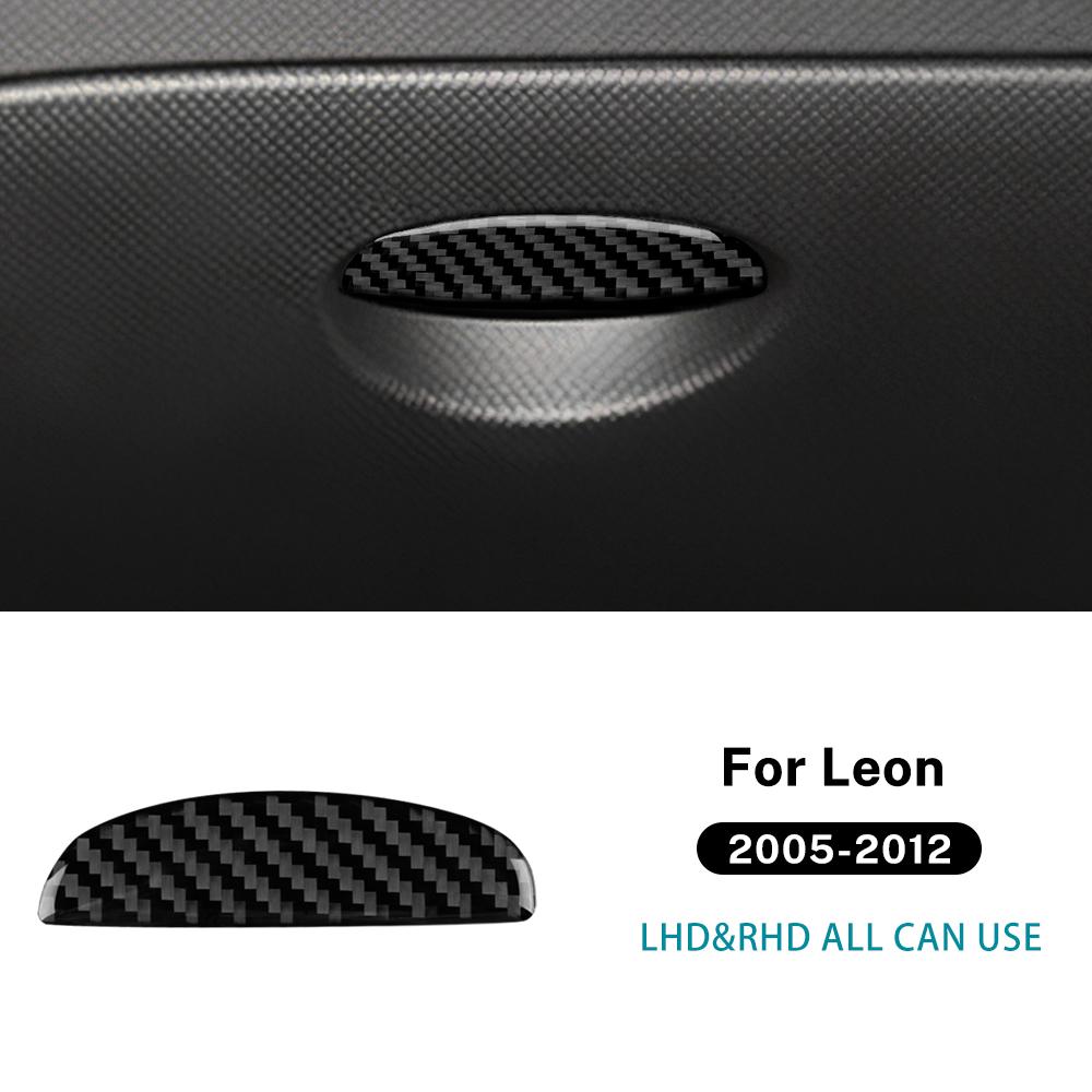Наклейка из настоящего мягкого углеродного волокна для Seat Leon 2005 2006 2007 2008 2009 2010 2011 2012 LHD RHD Отделка ящика для хранения переднего пассажира