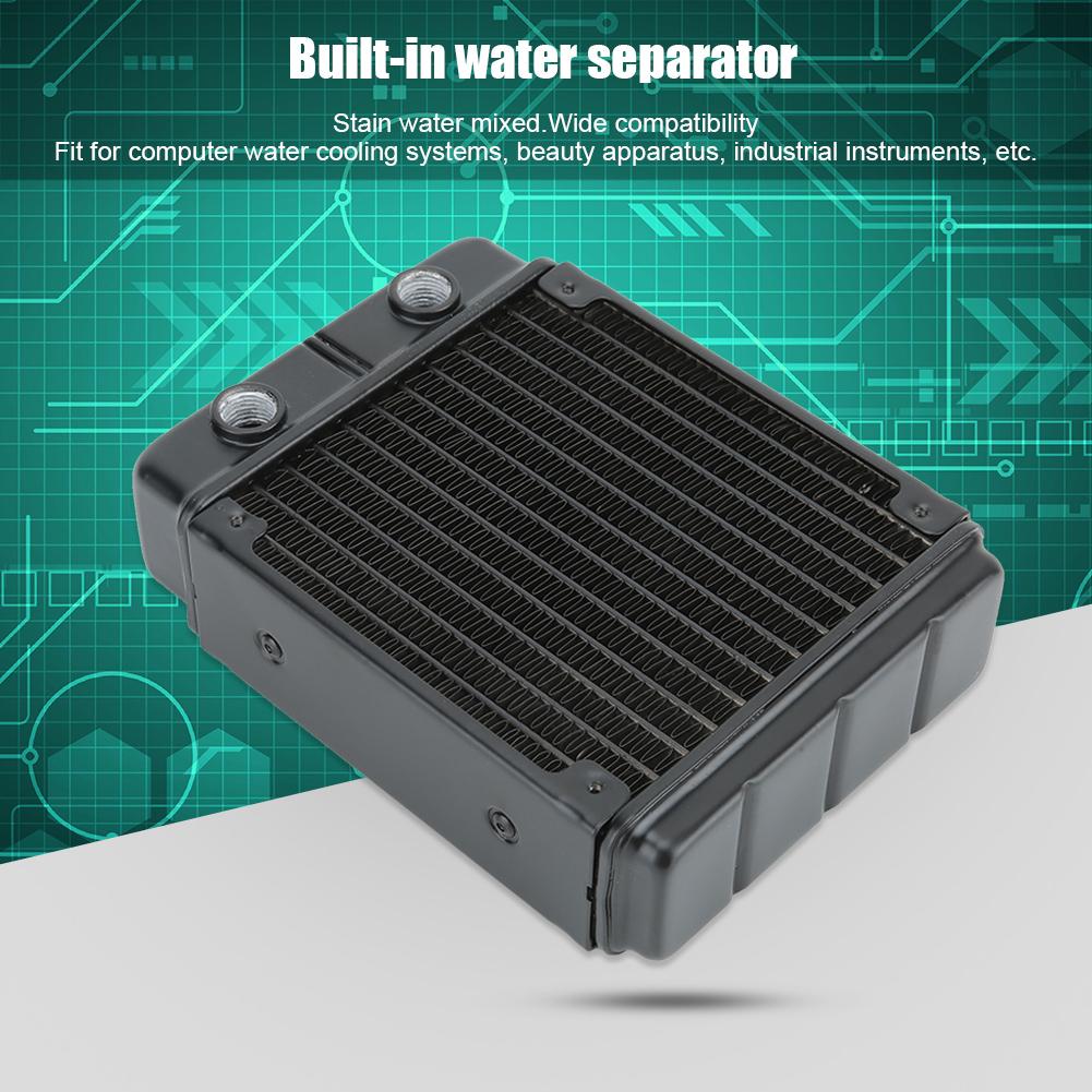 Water Cooling Radiator Double Core Heat Sink Computer Replacement Accessory for Beauty