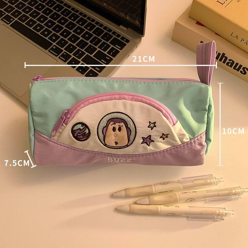 Toy Story Woody Buzz Lightyear Cartoon Pencil Bag Cute High-Looking Large Capacity Student Stationery Storage Bag