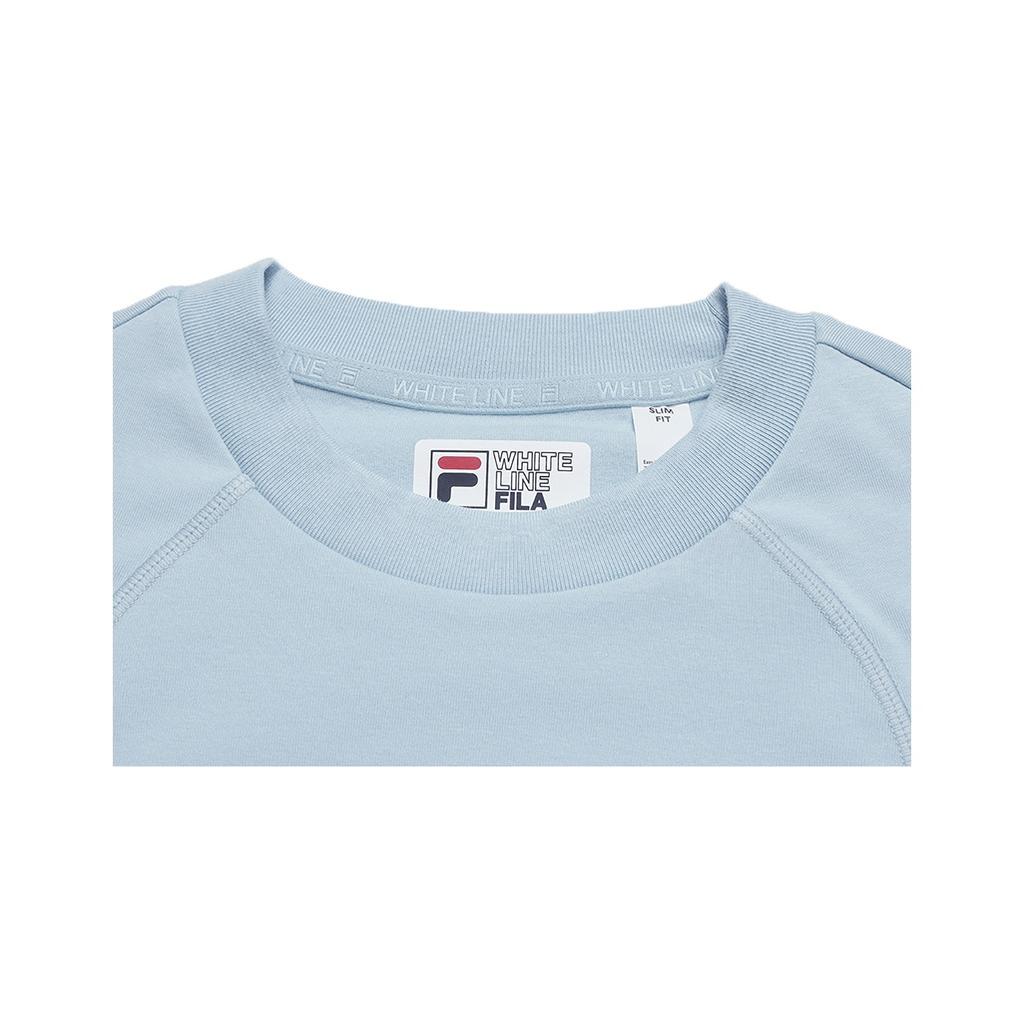 Fila Original Casual Trendy Versatile Elastic Slim Fit Short Knit Long Sleeve T-Shirt Women Tops F11W549208FBU