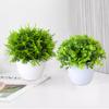Artificial Plants Potted Green Bonsai Plant Decorative Looks Small Tree Grass Plants Pot Ornament Bonsai Tree Pot Room Decor