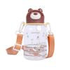 Water bottle New Tritan children's cute binaural bear cup Portable portable anti-drop water cup Simple student water cup kettle