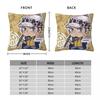 Trafalgar Law Square Pillowcase Polyester Linen Velvet Printed Zip Decor Pillow Case Home Cushion Cover 45X45