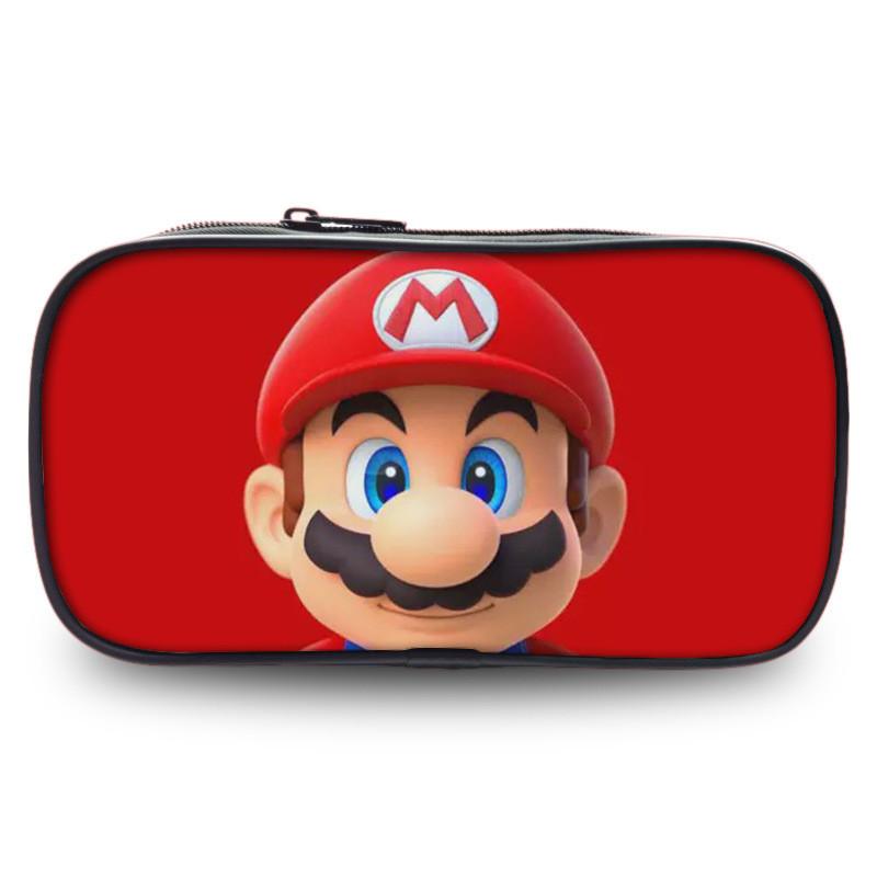 Пенал Super Mario Большой вместимости Полиэстер Детский Органайзер для Канцелярских Принадлежностей Для Учеников