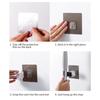 Mop Holder Broom Holder Self-adhesive Broom Hanger Organizer Mop Storage Rack for Kitchen Bathroom Garden Garage