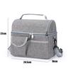 Сумка для ланча многоразовая изолированная термосумка для женщин и мужчин многофункциональная 8 л охладитель и тепло сохраняющий ланч-бокс герметичный водонепроницаемый