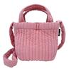 1229 Quilted Shoulder Mini Tote Bag SC Babylou Flat Ible [Rootote] (Sakura Color)
