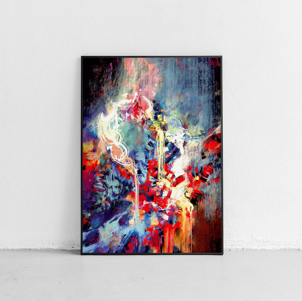 Абстрактный постер - абстрактная живопись