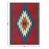 Southwestern Red Throw Blanket Single Baby christmas gifts Designers Blankets