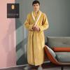 Халат для дома, пижама, пара, цельный, большой размер, махровый халат, женские длинные модели, модный халат, удобная и плотная одежда для сна, халат