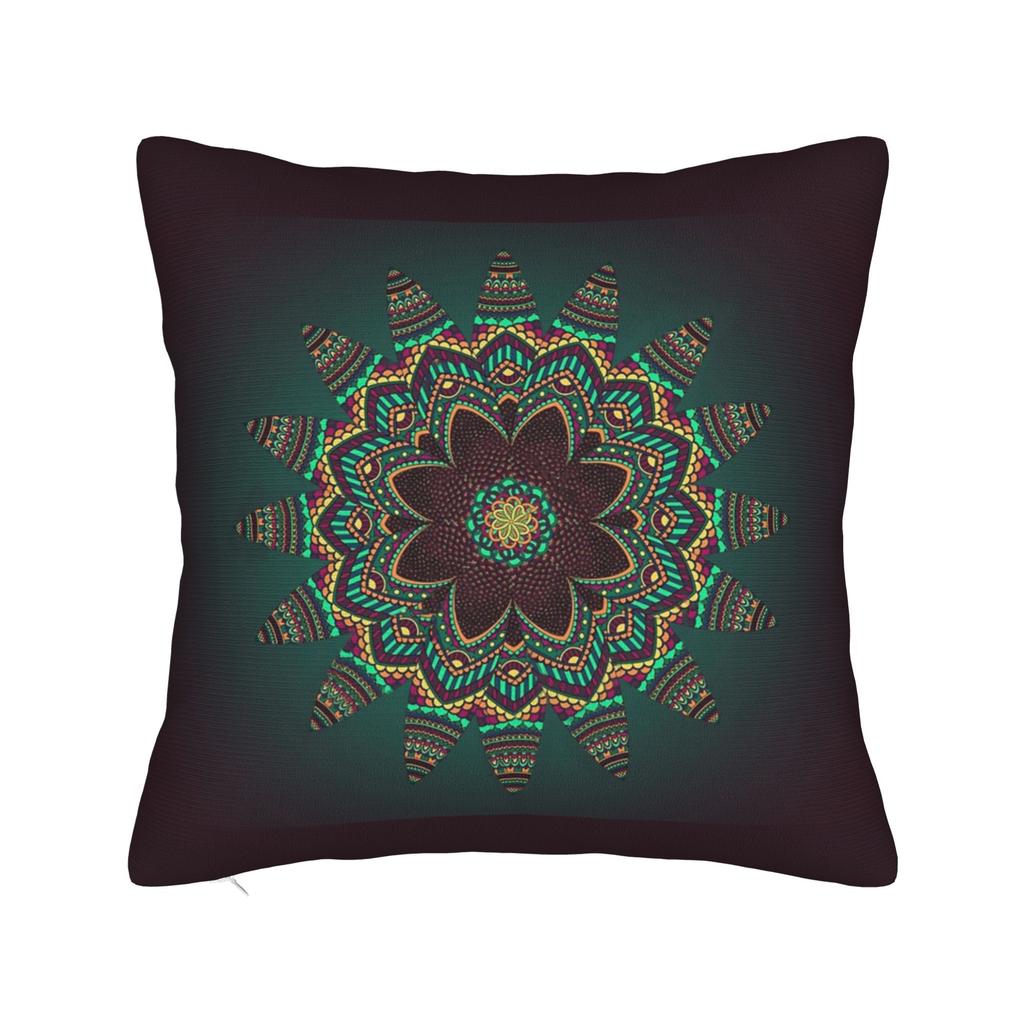 Moroccan Bloom Mandala Square Pillowcases Polyester Bed Car Cushion Cover Creative Decor Pillow Cover 4545