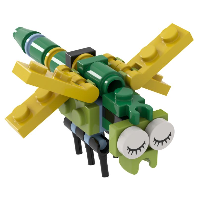 Новый Строительный Блок Лес Насекомых MOC Игрушки Коллекция для Детей Сувенир Подарок Игра в Притворство Украшение Мальчик Девочка Город