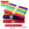 (SU)50 Pcs Craft Sticks Ice Sticks Natural Wood Popsicle DIY Craft Sticks