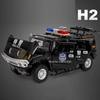 1:Масштаб 1:24 Сплав QiaoZhiBaDun H2 Модели Полицейских Машин Игрушки 6 Дверей Открываются Машины Машинки С Оттяжкой Колес Подарки На День Рождения Взрослым Детям