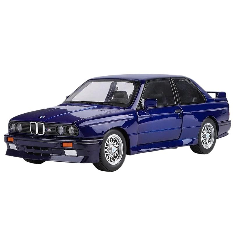 Масштаб 1/24 BMW M3 E30 1988 Суперкар Сплав Модель Гоночный Автомобиль Игрушка Литой Металл Звук и Свет Автомобильные Игрушки для Детей Подарки Транспортное Средство