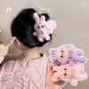 2025 New Labubu Plush Grab Clip Autumn/Winter Large Cartoon Back of Head Plate Hairclip Hair Grab Headpiece