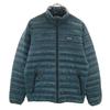 Border Pattern Down Jacket S Blue Outdoor 84674 Men's Used