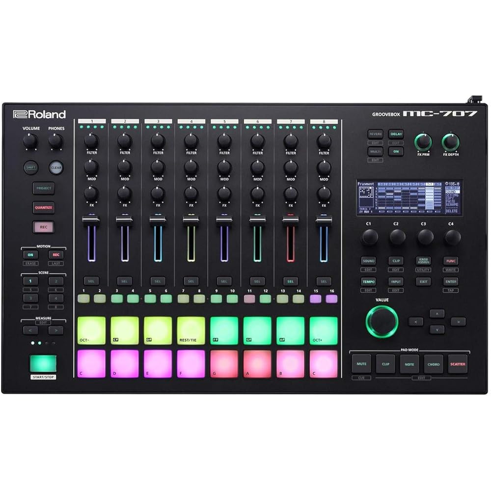 Roland Roland Groove Box MC-707 All-In-One GROOVEBOX 8 Track Sequencer