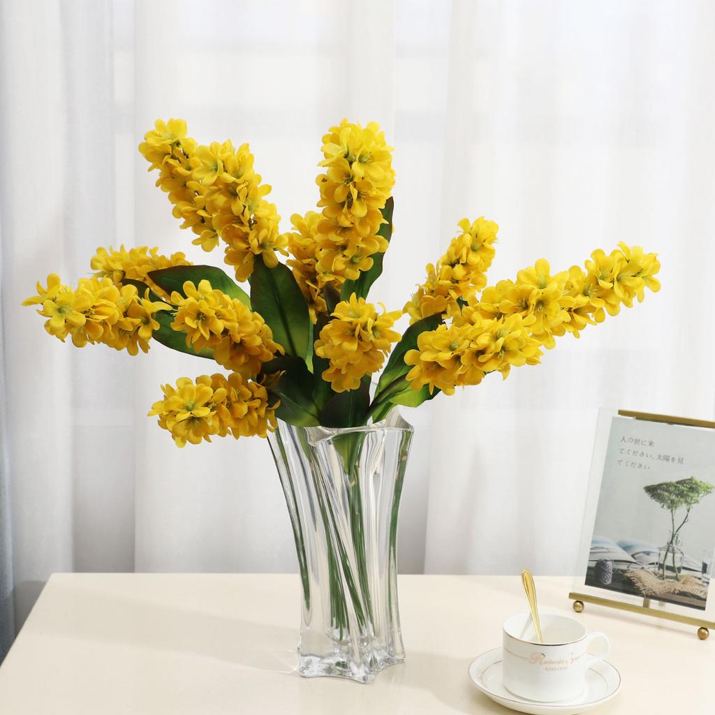 Simulation flower feel hyacinth bundle home living room entrance TV cabinet decoration fake flower ornament