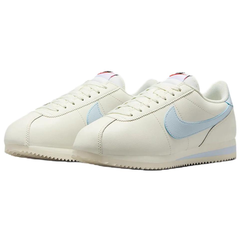 Nike Женские Cortez Кожаные Белые Светло-Фото Синие DN1791-112