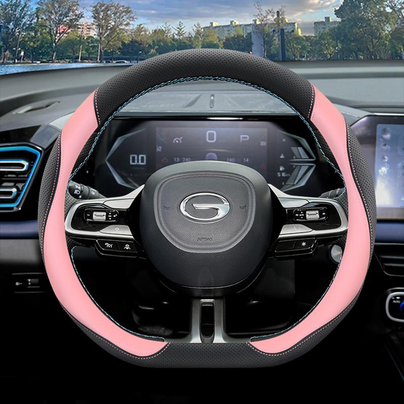 Для GAC GS4 Trumpchi GS4 Max PLUS 2026 2026 Тип D Кожаная Накладка на Руль Автомобиля Удобная Ручка Чехол Аксессуары для Интерьера