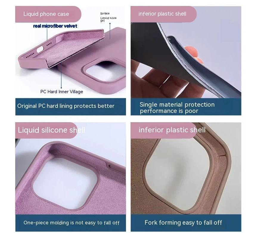 Luxury Liquid Silicone Case for Apple iPhone 16 15 Pro Max Candy Color Full Protective Cover for iPhone 14 13 12 11  Pro Max XR X XSMax