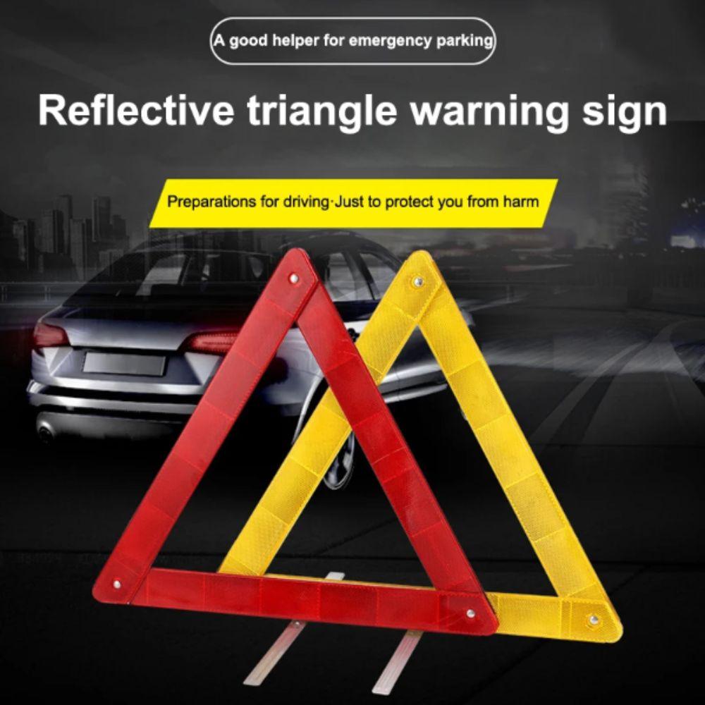 Reflective Emergency Warning Triangle Foldable Breakdown Warning Triangle Auto Tool