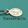 Б/у [Внешняя цепь] TIFFANY&Co. Возврат носок овал бирка ожерелье Tiffany SV925 Серебро 925