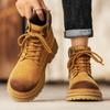 Осенне-зимние мужские ботинки, водонепроницаемые уличные ботильоны для мужчин, рабочие ботинки
