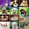 Алмазная мозаика разные породы собак