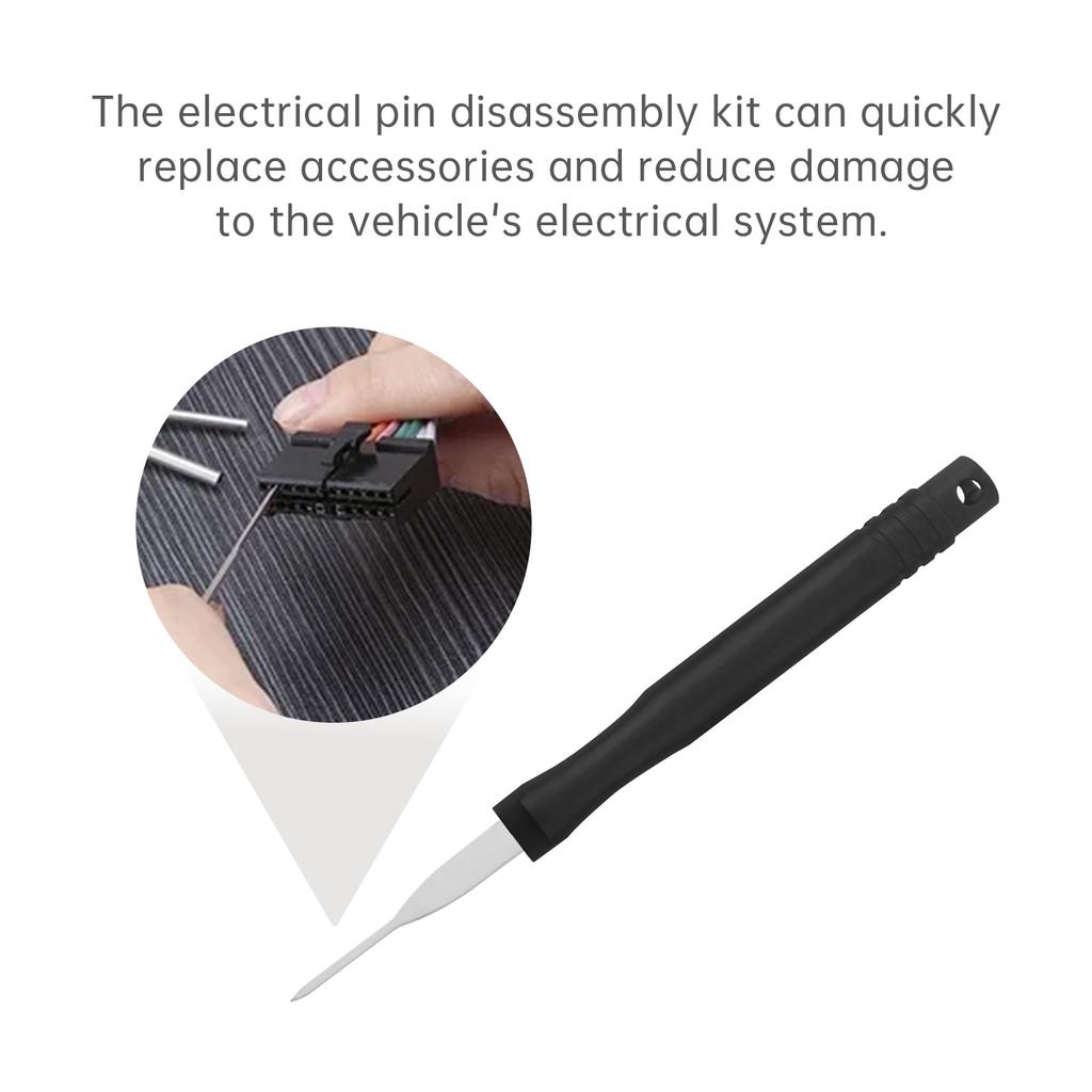 Набор из 18 шт. инструментов для удаления пинов из нержавеющей стали, съемник клемм автомобильных разъемов, электрические пины, чехол на молнии, профессиональный