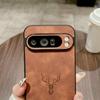 Матовый кожаный чехол с рисунком оленя для Google Pixel 9 Pro XL 8A 8 Pro 7A 7, однотонный мягкий ударопрочный тонкий чехол для телефона из ТПУ