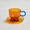 Color Glass Mug Small Tea Cup Coffee Mug  Tumbler Cups In Bulk Heat Resistant Glass Coffee Cup Drinkware Wholesale