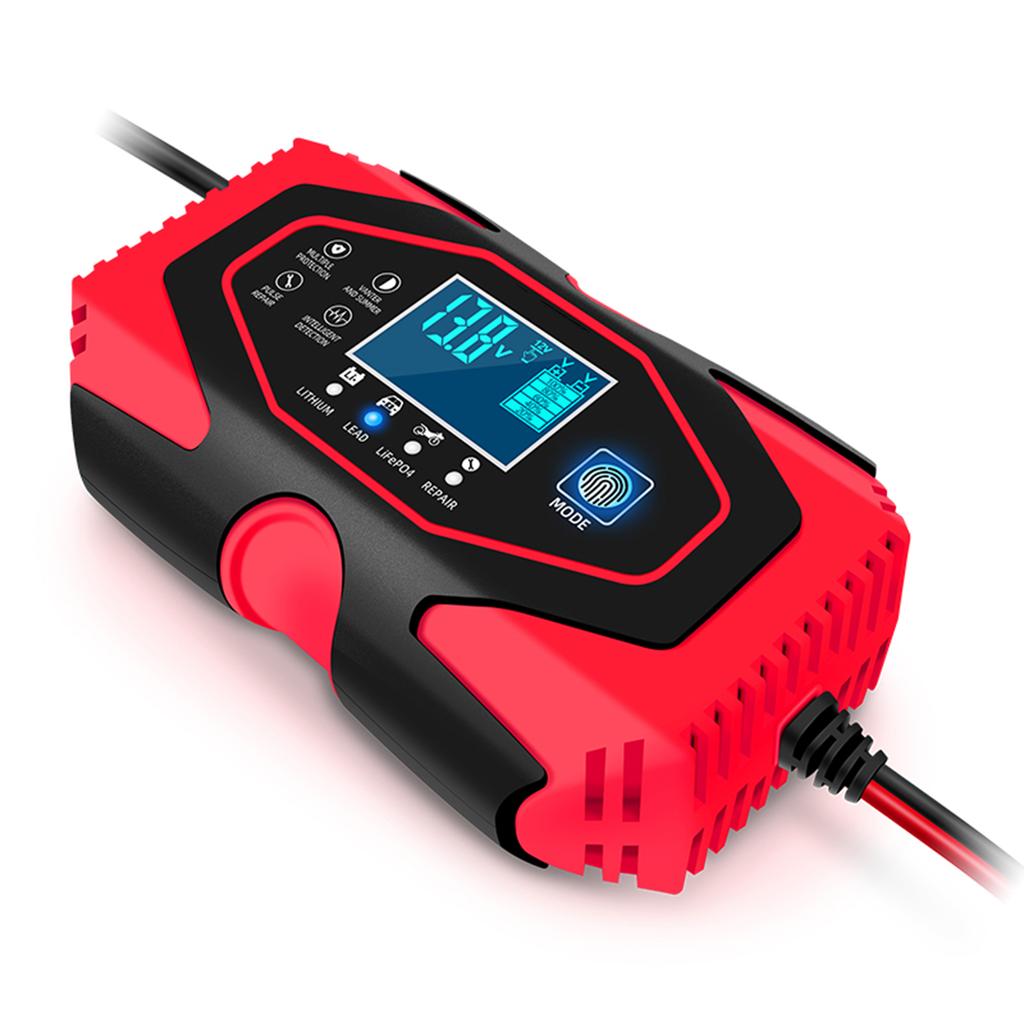 Full Power Auto Stop Car Battery Charger 12V/24V 2ah-150ah Lead Acid Battery AGM GEL& Lithium