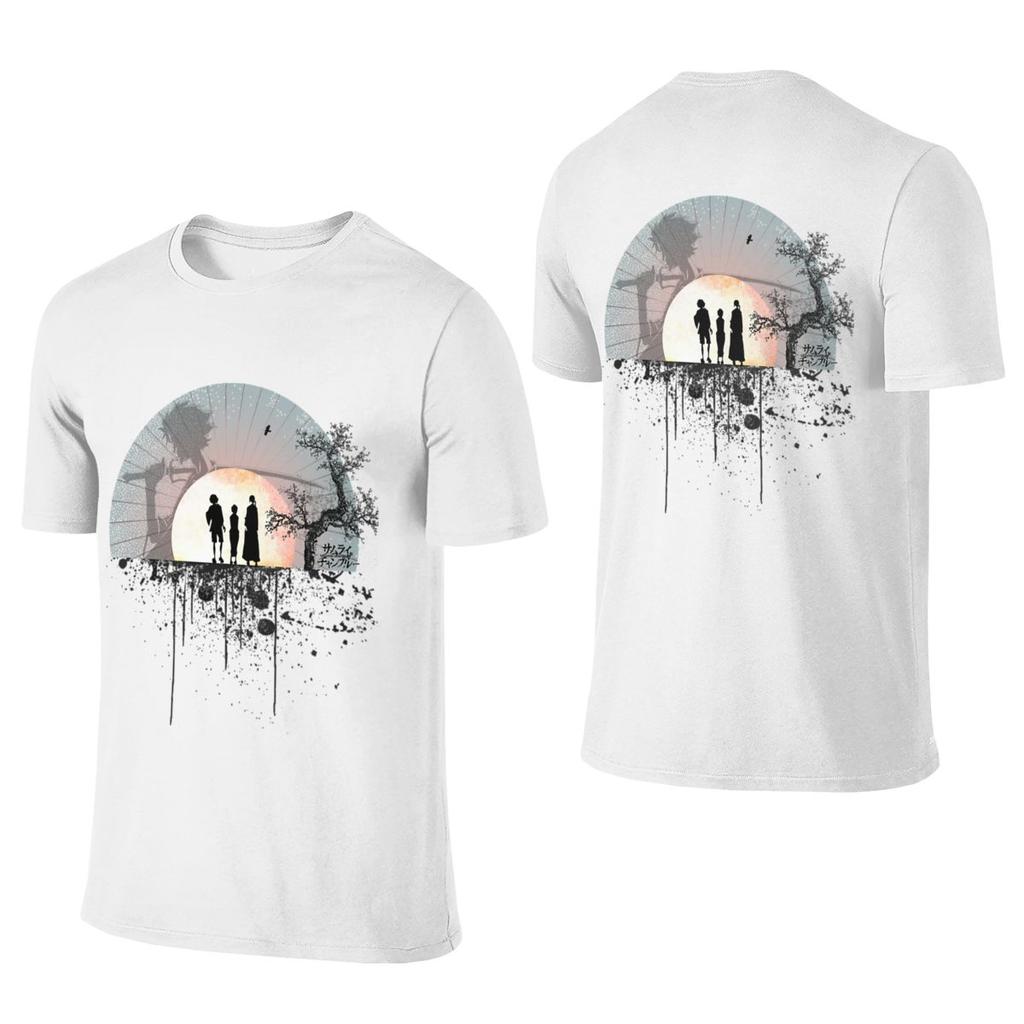 Samurai Splatter Japanese Fresh Reversible Tshirt Casual Vibe Print Does Not Fade Shirt